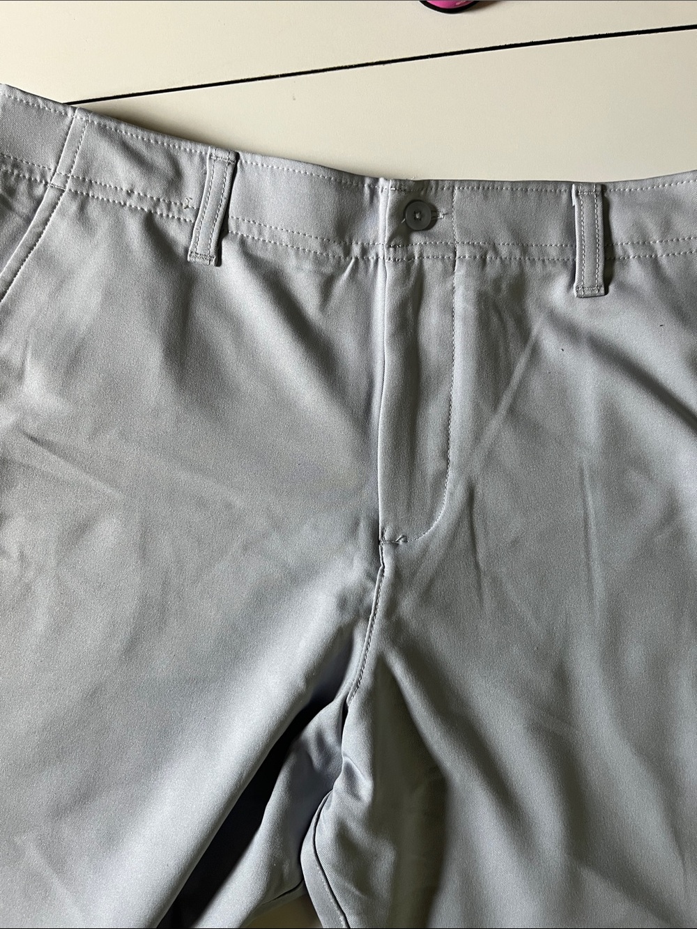 Grey Under Armour Matchplay Boys Pants YXL